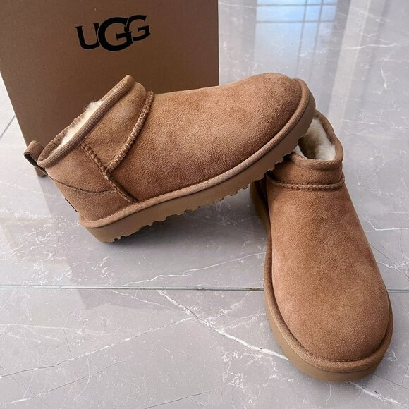 UGG Classic Ultra Mini Boots Chestnut Women's - Picture 3 of 6